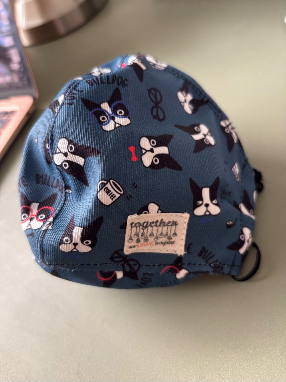 Washable Reusable Facial Mask Dog Print - Picture 3 of 5